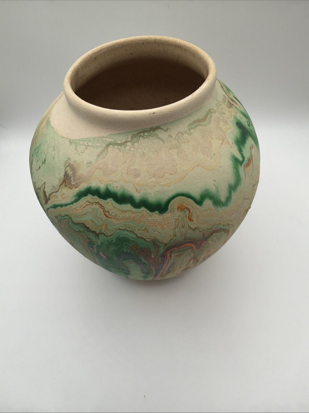 vintage nemadji pottery vase 5.5 In Tall Ozark Style